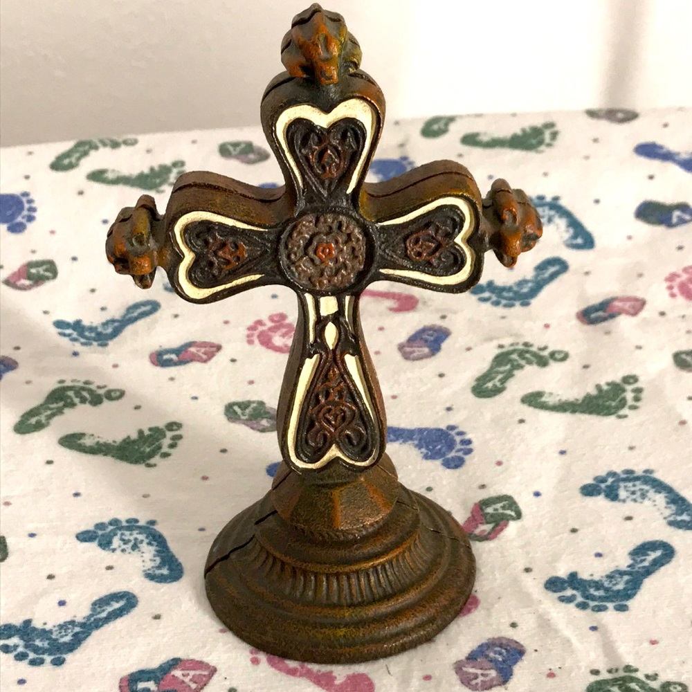 Cast iron Cross Book Stops